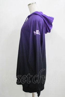 画像2: NieR Clothing / ロゴ刺繍プルパーカー  パープル H-25-11-21-1051-PU-TO-KB-ZH