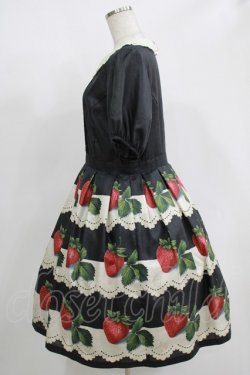 画像2: Leur Getter / Antique Lace Strawberry袖付きワンピース L ブラック H-25-11-21-1001-LU-OP-KB-ZH