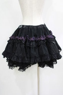 画像3: FRILL / プリントボリュームスカート  ブラック H-25-11-21-1053-HN-SK-KB-ZH