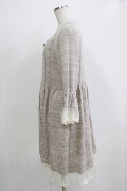 画像2: GRAMM / 透かしニットカーディガン  ピンクベージュ H-25-11-21-1054-HN-TO-KB-ZH