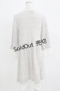 画像3: GRAMM / 透かしニットカーディガン  ピンクベージュ H-25-11-21-1054-HN-TO-KB-ZH