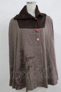 kikou / ニットポンチョ  ブラウン H-25-11-21-1056-GO-TO-KB-ZH