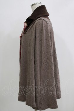 画像2: kikou / ニットポンチョ  ブラウン H-25-11-21-1056-GO-TO-KB-ZH