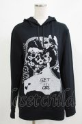 NOISE NOISE NOISE / プリントプルパーカー  ブラック H-25-11-21-1057-PU-TO-KB-ZH
