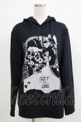 NOISE NOISE NOISE / プリントプルパーカー  ブラック H-25-11-21-1057-PU-TO-KB-ZH