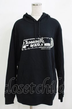 画像1: NieR Clothing / プリントプルパーカー  ブラック H-25-11-21-1058-PU-TO-KB-ZH