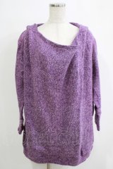 ALGONQUINS / うさみみフードニットプルパーカー  パープル H-25-11-21-1060-AL-TO-KB-ZH