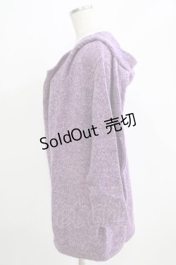 画像2: ALGONQUINS / うさみみフードニットプルパーカー  パープル H-25-11-21-1060-AL-TO-KB-ZH