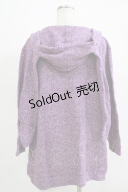 画像3: ALGONQUINS / うさみみフードニットプルパーカー  パープル H-25-11-21-1060-AL-TO-KB-ZH