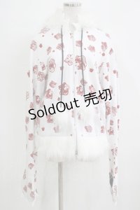 HANGRY&ANGRY / HANGRYフードパーカー  ホワイト H-25-11-21-1061-HN-TO-KB-ZH