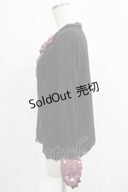 画像2: gouk / 和柄切替チャーム付カットソー  黒 H-25-11-21-1062-GO-TO-KB-ZH