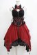 画像1: OZZ ANGELO / Capricious kittyホルタービスチェワンピース  黒×赤 H-25-11-21-1007-OO-OP-KB-ZH (1)