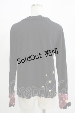 画像3: gouk / 和柄切替チャーム付カットソー  黒 H-25-11-21-1062-GO-TO-KB-ZH