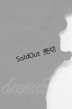 画像4: FRILL / ストライプフリルチョーカー付カットソー  ブラック H-25-11-21-1063-HN-TO-KB-ZH