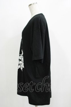 画像2: NieR Clothing / プリントCOTTON CUTSEW  ブラック H-25-11-21-1064-PU-TO-KB-ZH