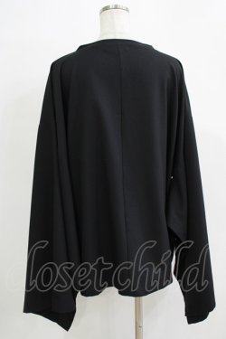 画像3: Deorart / オーバーサイズ・着物長袖カットソー M ブラック×ワイン H-25-11-21-1065-PU-TO-KB-ZH