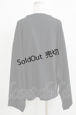 画像3: Deorart / オーバーサイズ・着物長袖カットソー M ブラック×ワイン H-25-11-21-1065-PU-TO-KB-ZH