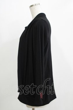 画像2: ALGONQUINS / レイヤード風プリント切替カットソー  ブラック H-25-11-21-1068-AL-TO-KB-ZH