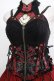 画像4: OZZ ANGELO / Capricious kittyホルタービスチェワンピース  黒×赤 H-25-11-21-1007-OO-OP-KB-ZH (4)
