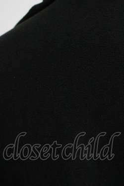 画像3: ALGONQUINS / ロゴ刺繍フリルストール  ブラック H-25-11-21-1070-AL-ZA-KB-ZH