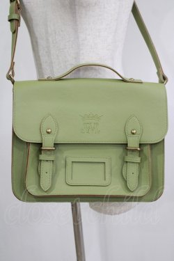 画像2: Jane Marple / Crownエンブレムのサッチェルバッグ  グリーン H-25-11-21-1071-JM-BG-KB-ZH