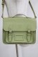 画像2: Jane Marple / Crownエンブレムのサッチェルバッグ  グリーン H-25-11-21-1071-JM-BG-KB-ZH (2)