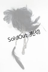 Sixh / コサージュチャームクリップピン  黒 H-25-11-21-1072-HN-ZA-KB-ZH