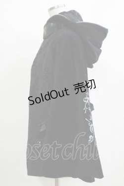 画像2: Sixh / 別珍切替フードポンチョケープ  ブラック H-25-11-21-1073-HN-JA-KB-ZH