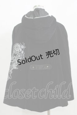 画像3: Sixh / 別珍切替フードポンチョケープ  ブラック H-25-11-21-1073-HN-JA-KB-ZH