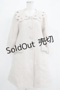 Leur Getter / スカラップ衿コート  アイボリー H-25-11-21-1008-LU-CO-KB-ZH