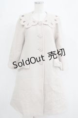 Leur Getter / スカラップ衿コート  アイボリー H-25-11-21-1008-LU-CO-KB-ZH