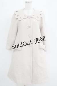 Leur Getter / スカラップ衿コート  アイボリー H-25-11-21-1008-LU-CO-KB-ZH