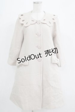 画像1: Leur Getter / スカラップ衿コート  アイボリー H-25-11-21-1008-LU-CO-KB-ZH