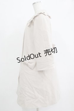 画像2: Leur Getter / スカラップ衿コート  アイボリー H-25-11-21-1008-LU-CO-KB-ZH