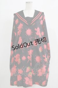 Drug Honey / ストロベリーブラッドセーラーワンピース  ブラック H-25-11-21-1009-PU-OP-KB-ZH