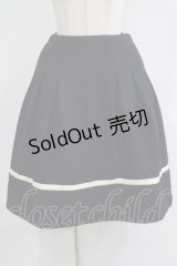 Jane Marple Dans Le Salon / ラインウールスカート  ネイビー H-25-11-21-1012-JM-SK-KB-ZH