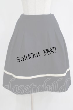 画像1: Jane Marple Dans Le Salon / ラインウールスカート  ネイビー H-25-11-21-1012-JM-SK-KB-ZH