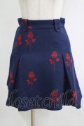 MILK / Rose Jacquardミニスカート  ネイビーベース H-25-11-21-1013-ML-SK-KB-ZH