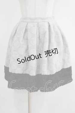 画像1: Emily Temple cute / ドットウールジャガードスカート  グレー×クロ H-25-11-21-1014-ET-SK-KB-ZH