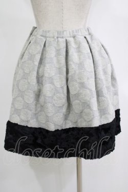 画像3: Emily Temple cute / ドットウールジャガードスカート  グレー×クロ H-25-11-21-1014-ET-SK-KB-ZH