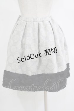 画像3: Emily Temple cute / ドットウールジャガードスカート  グレー×クロ H-25-11-21-1014-ET-SK-KB-ZH