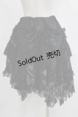 画像3: HANGRY&ANGRY / プリント切替イレギュラースカート  黒 H-25-11-21-1015-HN-SK-KB-ZH