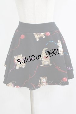 画像1: MILK / Kittenミニスカート  ブラックベース H-25-11-21-1017-ML-SK-KB-ZH