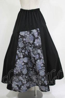 画像3: gouk / 和柄切替ロングスカート  ブラック H-25-11-21-1018-GO-SK-KB-ZH