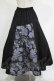 画像3: gouk / 和柄切替ロングスカート  ブラック H-25-11-21-1018-GO-SK-KB-ZH (3)