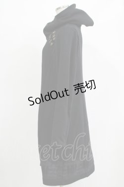 画像2: Rozen Kavalier / 裾プリントロングパーカー  ブラック H-25-11-21-1019-OO-TO-KB-ZH