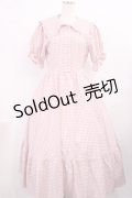 m petit by misako / AM*ギンガムCHKワンピース M ピンク H-25-11-21-011-LO-OP-NS-ZH