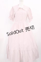 m petit by misako / AM*ギンガムCHKワンピース M ピンク H-25-11-21-011-LO-OP-NS-ZH