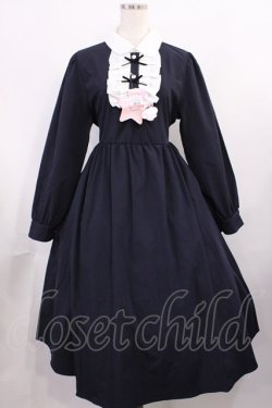 画像1: Virally / TT*HOSリボンツキOP M ネイビー H-25-11-21-013-LO-OP-NS-ZH