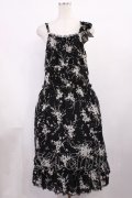 INGEBORG / 花柄ワンピース Free ブラック H-25-11-21-002-LO-OP-NS-ZH